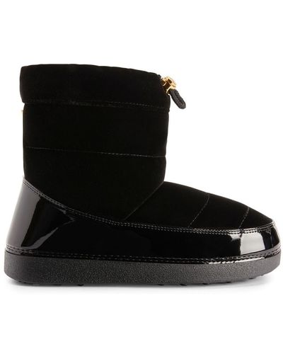 Giuseppe Zanotti Botas Aspen con diseño acolchado - Negro