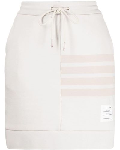 Thom Browne 4-bar Cotton Skirt - White