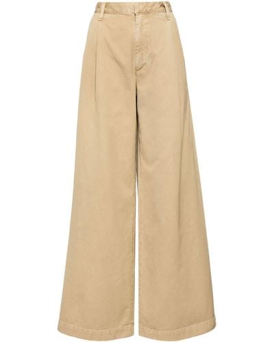 Agolde Daryl Wide-leg Trousers - Natural