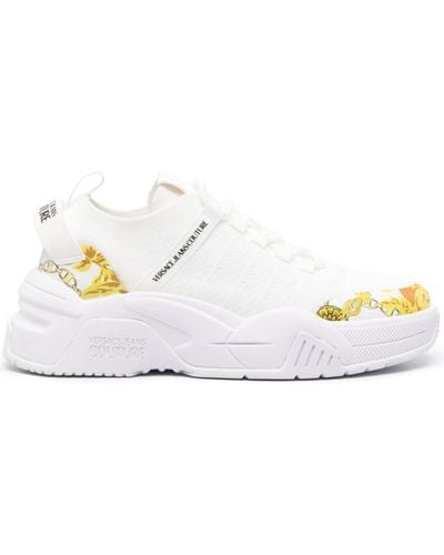 Versace Patterned Trainers - White