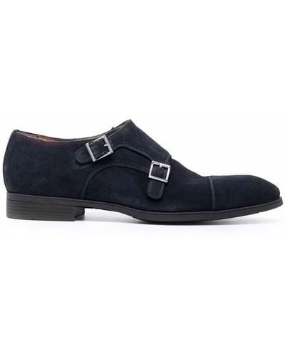 Santoni Monk-Schuhe mit doppelter Schnalle - Blau
