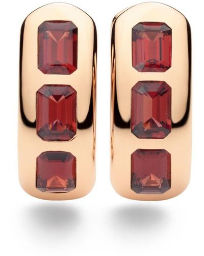 Pomellato 18kt Rose Gold Iconica Garnet Earrings - White