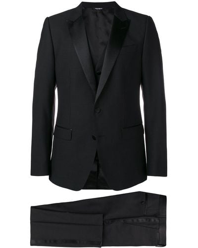 Dolce & Gabbana Three-piece Dinner Suit - Black