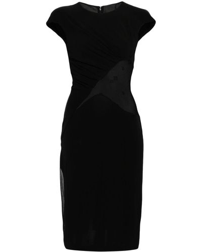 Givenchy Vestido midi a paneles - Negro