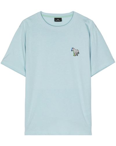 PS by Paul Smith T-shirt con stampa zebrata 3D - Blu