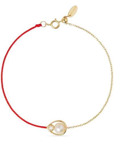 Ruifier 18kt Yellow Gold Morning Dew Purity Akoya Pearl Bracelet - White