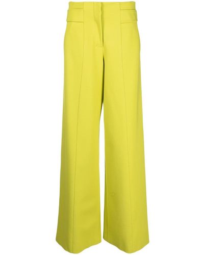 Dorothee Schumacher High-waisted Wide-leg Pants - Yellow