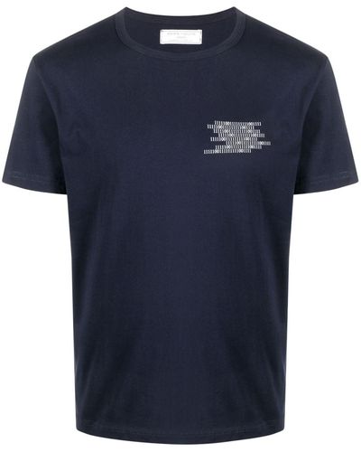 Societe Anonyme Logo-print Cotton T-shirt - Blue