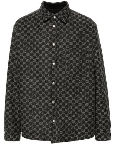 Gucci Reversible GG-jacquard Shirt - Black