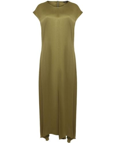 UMA | Raquel Davidowicz Minoxidil Silk Midi Dress - Green
