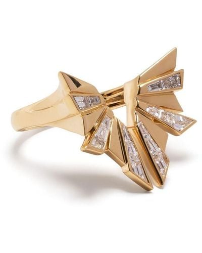 Stephen Webster 18kt Yellow Gold Dynamite Diamond Cocktail Ring - White