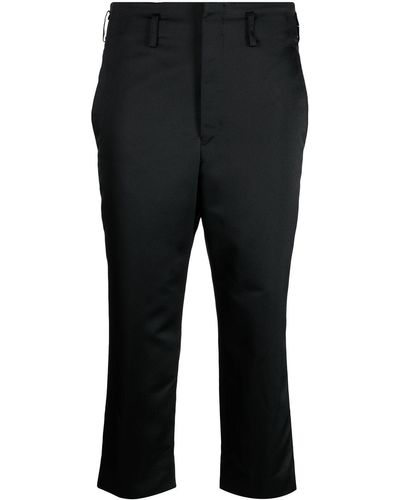 Comme des Garçons Cropped Tailored Trousers - Black