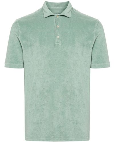 Fedeli Mondial Terry-cloth Polo Shirt - Green