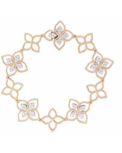 Roberto Coin 18kt Princess Flower Rotgoldarmband mit Diamanten - Mettallic