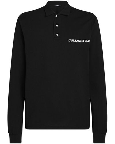 Karl Lagerfeld Karl ポロシャツ - ブラック