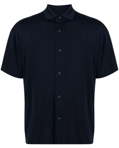 CFCL Short-sleeve Cupro Shirt - Blue