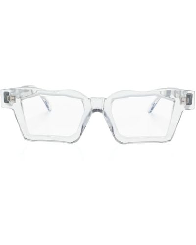 Kuboraum Brille mit eckigem Gestell - Weiß