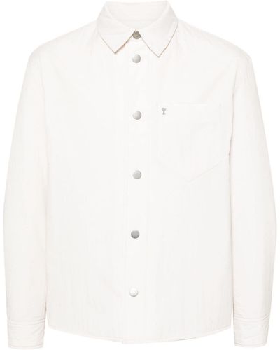 Ami Paris Padded Shirt Jacket - White