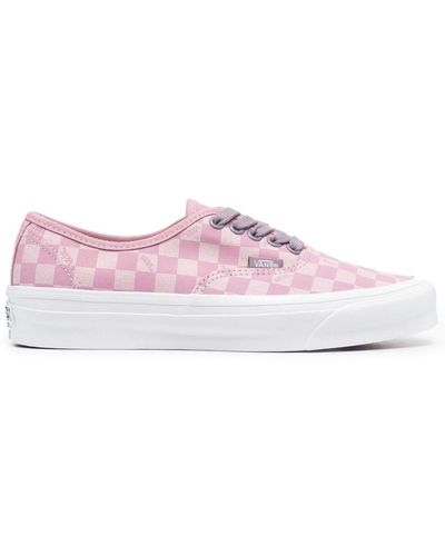 Vans Vault Og Authentic Lx Checkerboard Trainers - Pink
