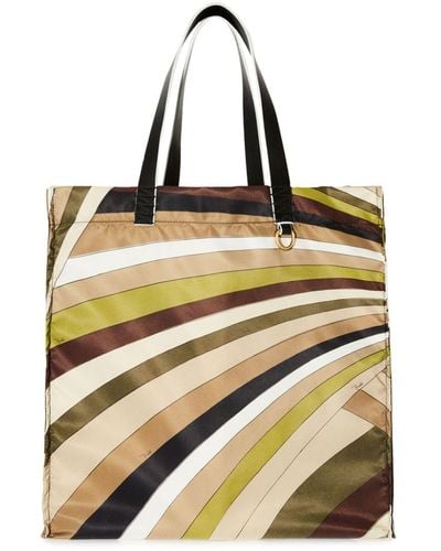 Emilio Pucci Yummy Iride-print Tote Bag - Metallic