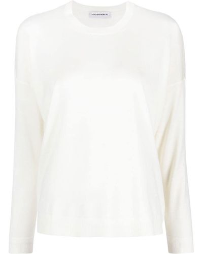 GOES BOTANICAL Long-sleeve Merino-wool Sweater - White