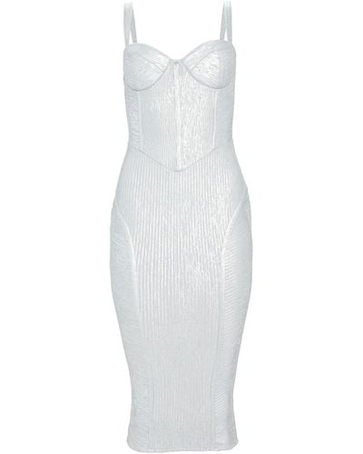 retroféte Zora Sleeveless Midi Dress - White
