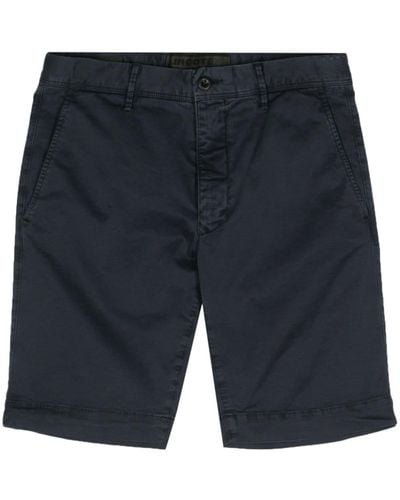 Incotex Shorts Met Geborduurd Logo - Blauw