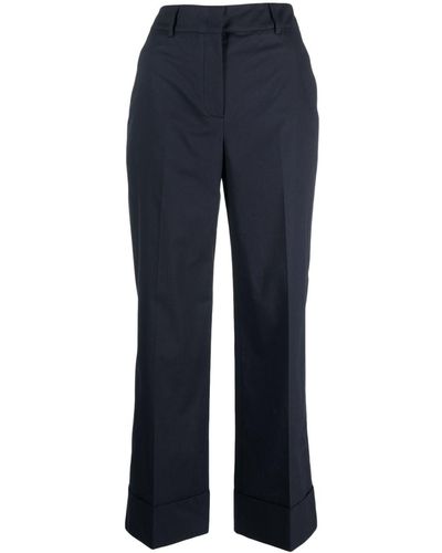 Incotex High-waisted Flared Trousers - Blue