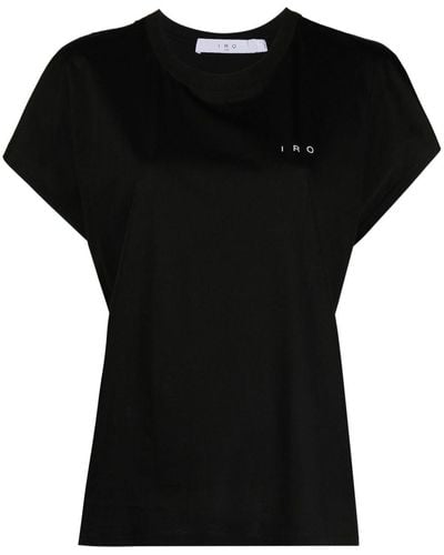 IRO T-shirt à logo imprimé - Noir