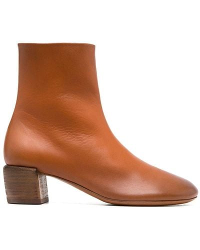 Marsèll Leather Ankle Boots - Brown