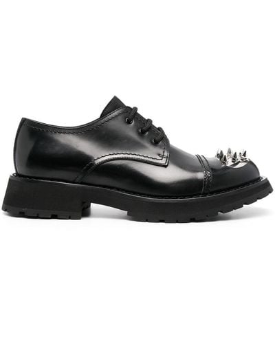 Alexander McQueen Chaussures oxford à détails de clous - Noir