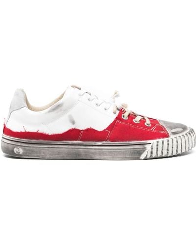 Maison Margiela New Evolution Panelled Trainers - Red