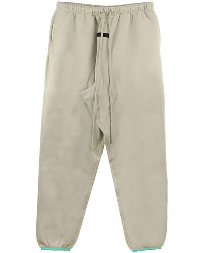 Fear Of God Logo-patch Track Trousers - Natural