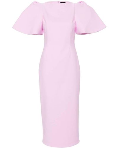 Solace London The Lora Midi Dress - Pink