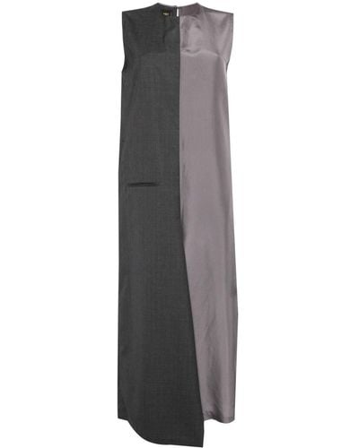 JNBY Panelled sleeveless maxi dress - Gris