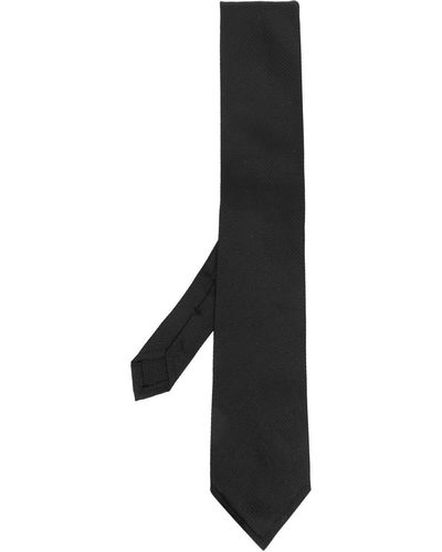 DSquared² Cravate en soie à motif jacquard - Noir