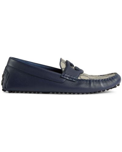 Gucci Loafers Met GG-logo - Blauw