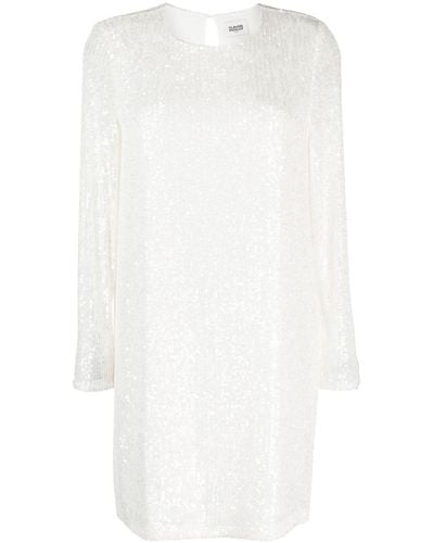 Claudie Pierlot Long-sleeve Sequined Dress - White