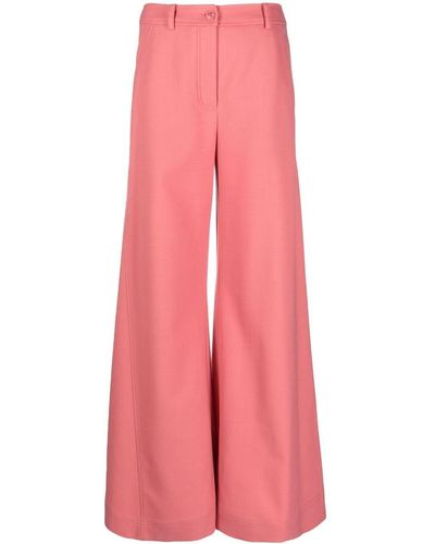 Boutique Moschino High-waisted Flared Trousers - Pink