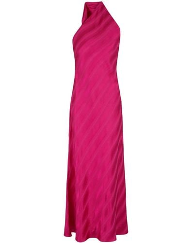 Emporio Armani One-Shoulder-Kleid aus Satin - Pink