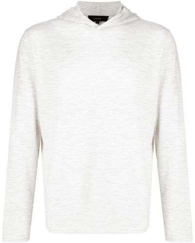 Vince Fine-knit Hoodie - White
