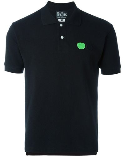 Comme des Garçons Embroidered Apple Polo Shirt - Black