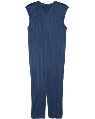 Pleats Please Issey Miyake Monthly Colours January Plissé Jumpsuit - ブルー