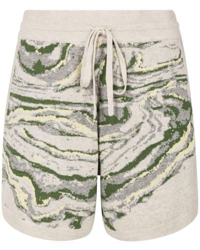 Twenty Pantalones cortos de chándal en intarsia - Verde