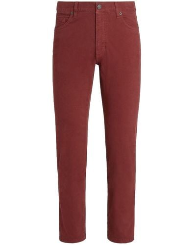 ZEGNA Roccia Straight-leg Jeans - Red
