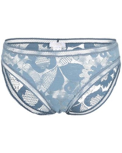 Eres Glacee Lace Briefs - Blue
