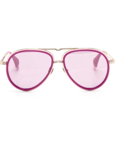Vivienne Westwood Cale Pilot-frame Sunglasses - Pink