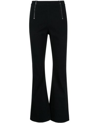 Izzue High-waist Flared Trousers - Black