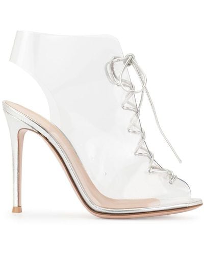 Gianvito Rossi Helmut Lace-up Boots - Metallic