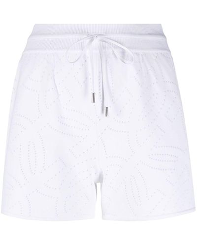 Ferragamo Gancio-perforated Shorts - White